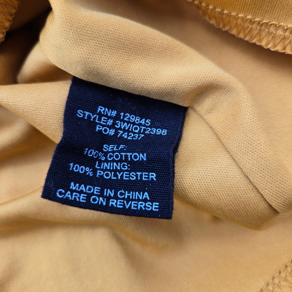 MAX+ASH Mustard Yellow Tiered Ruffle Babydoll Dress Smocked Back Size M Fun - Picture 5 of 5